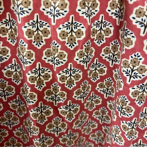 J. Jill Pink and White Patterned Long Sleeve Dress - Picture 6 of 8